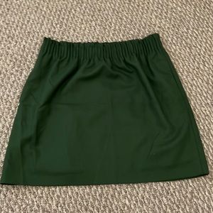 J. Crew Green Wool Skirt